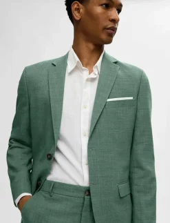 SLMSLIM-OASIS LINEN BLZ NOOS - Enkelknäppta kavajer
