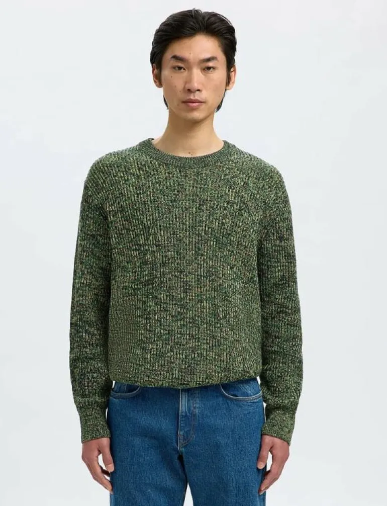 SLMTILUM LS KNIT CREW NECK - Rundhalsad