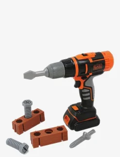 Smoby Black+Decker Mekanisk Skruvdragare med Tillbehör - Leksaksverktyg