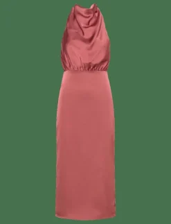 Solange open back halterneck midi dress - Midiklänningar