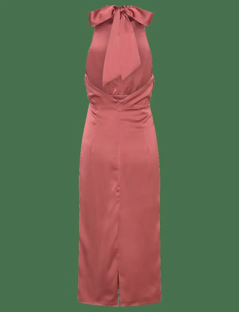 Solange open back halterneck midi dress - Midiklänningar