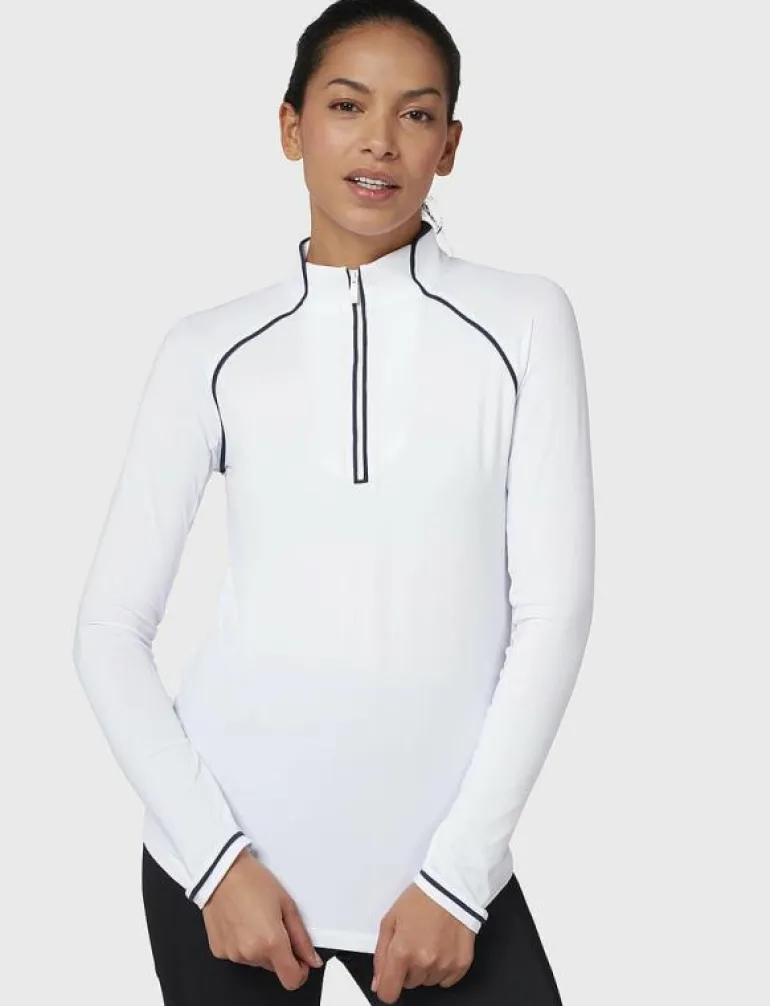 SOLID 1/4 ZIP SUN PROTECTION TOP - Sweatshirts