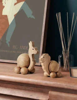 Spinning Kangaroo - Small - Träfigurer