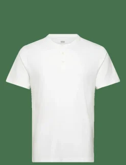SS HM HENLEY WHITE + - Kortärmad t-shirt