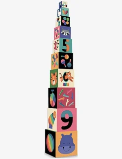 Stacking Cubes in Rainbow Colours by Andy Westface - Stapelbara klossar