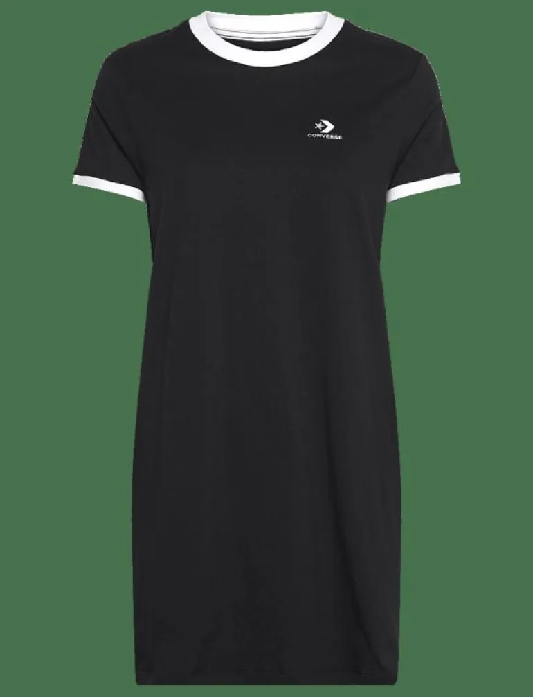 STAR CHEVRON TEE DRESS CONVERSE BLACK - Klänningar