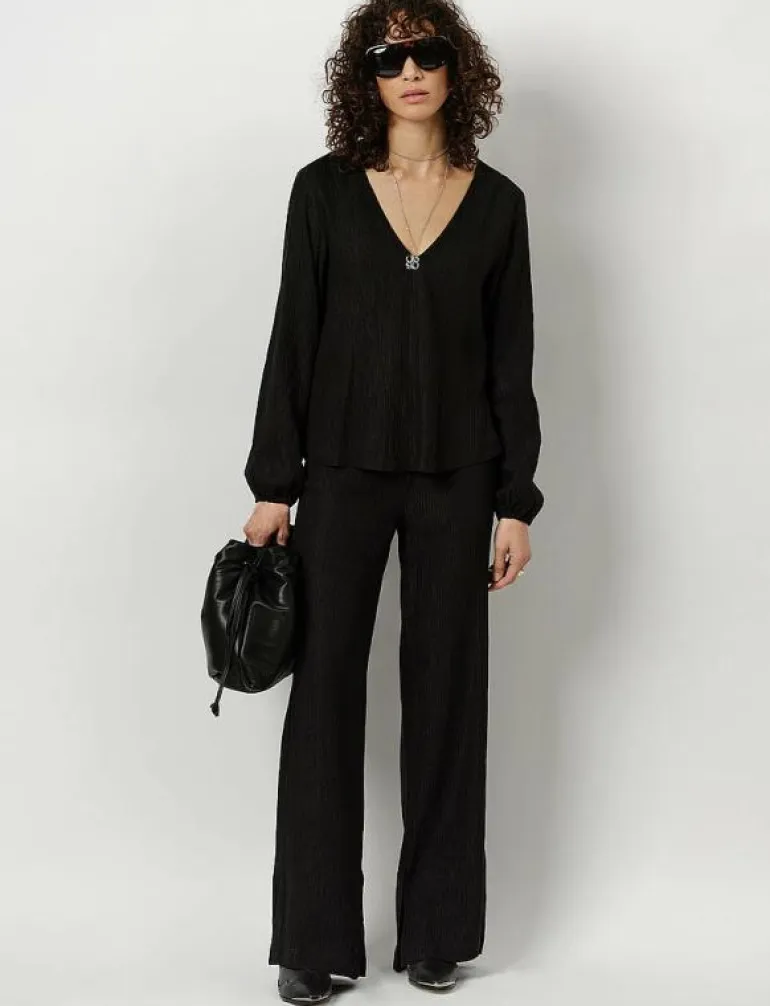 Stardom V-neck top - Långärmade blusar