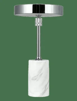 Starlight LED rechargeable table lamp chrome white marble - Bordslampor