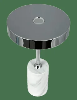 Starlight LED rechargeable table lamp chrome white marble - Bordslampor