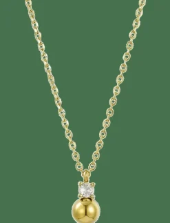 Stella Bead Necklace Silver - Halsband med hänge