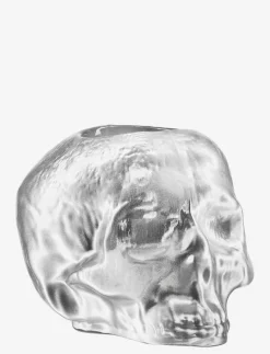 STILL LIFE METALLIC SKULL SILVER VOTIVE D 115MM - Dekoration