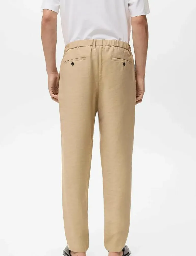 Straight-fit pleated trousers - Casual byxor