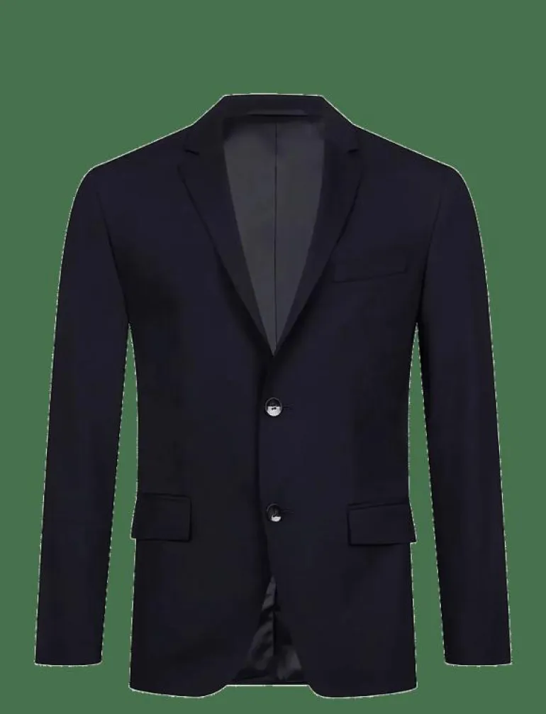 STRETCH WOOL SLIM SUIT BLAZER - Enkelknäppta kavajer