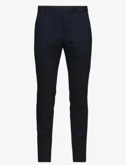 STRETCH WOOL SLIM SUIT PANT - Kostymbyxor