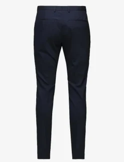 STRETCH WOOL SLIM SUIT PANT - Kostymbyxor