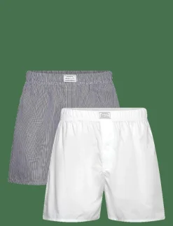 STRIPE AND SOLID BOXER SHORTS 2-P - Boxershorts