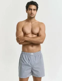 STRIPE AND SOLID BOXER SHORTS 2-P - Boxershorts