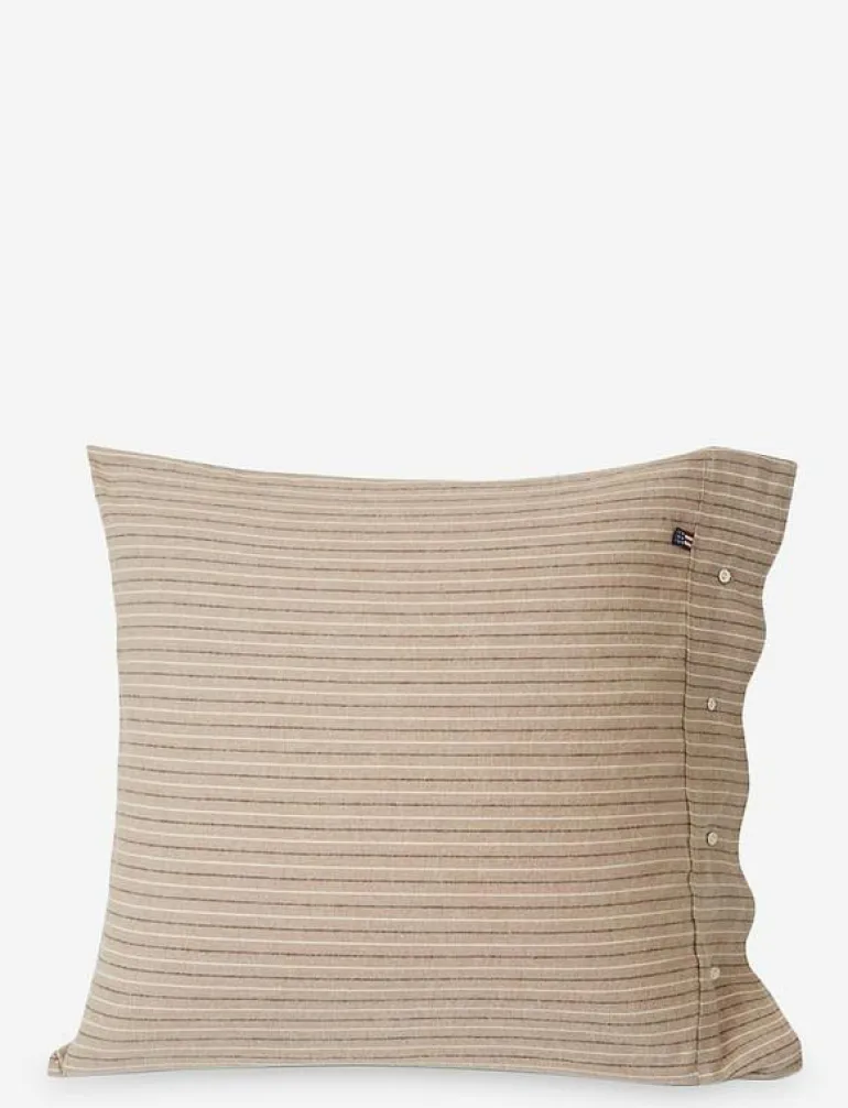 Striped Cotton Flannel Pillowcase - Örngott