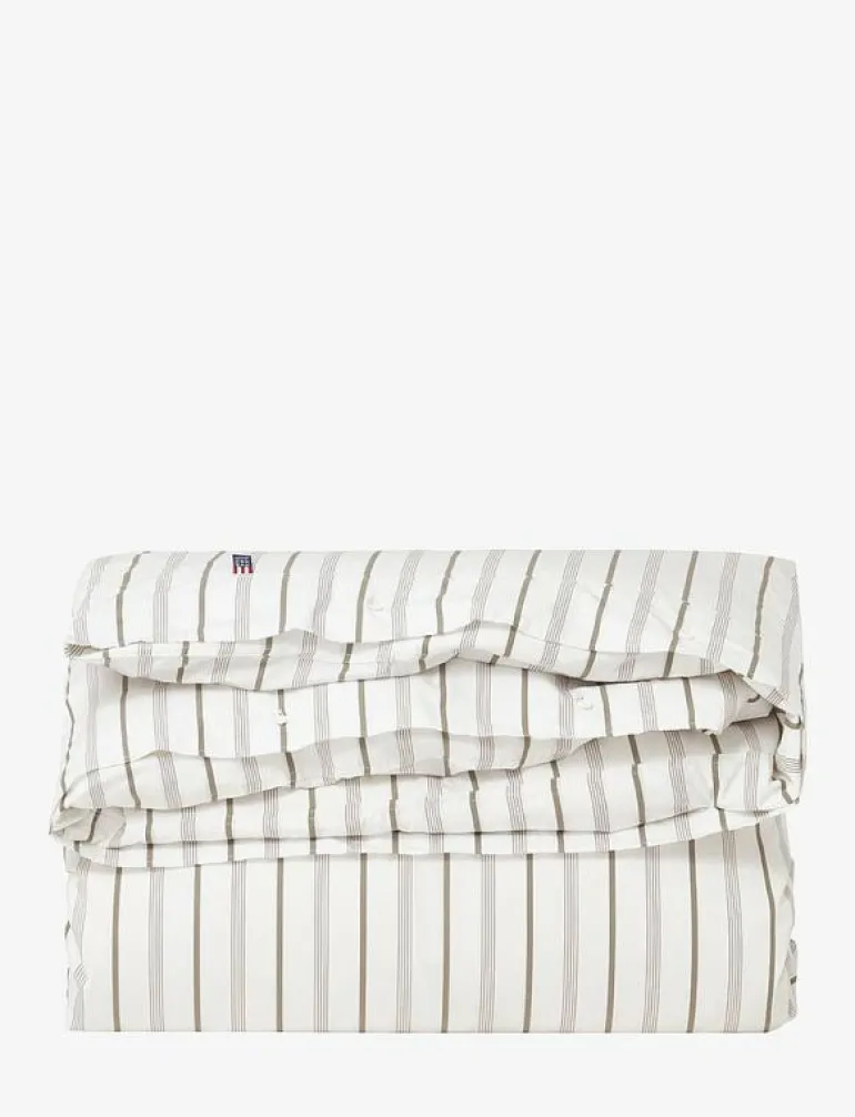 Striped Cotton Poplin Bed Set - Påslakanset