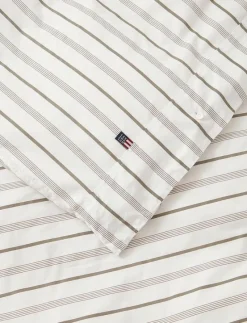 Striped Cotton Poplin Bed Set - Påslakanset