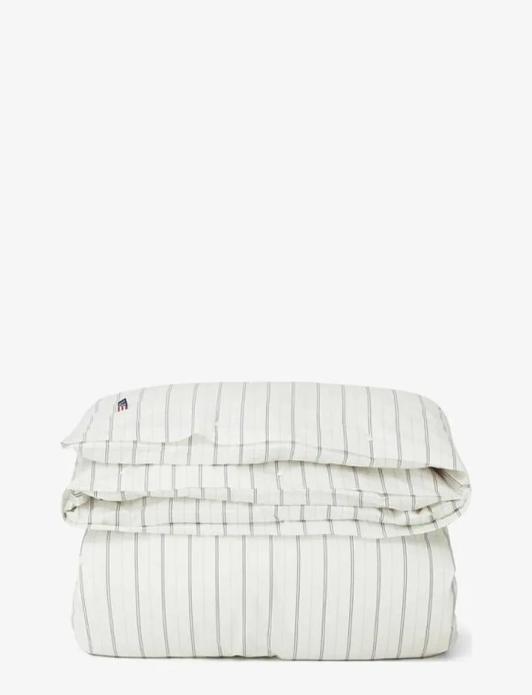 Striped Cotton Poplin Duvet Cover - Påslakan