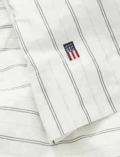 Striped Cotton Poplin Duvet Cover - Påslakan