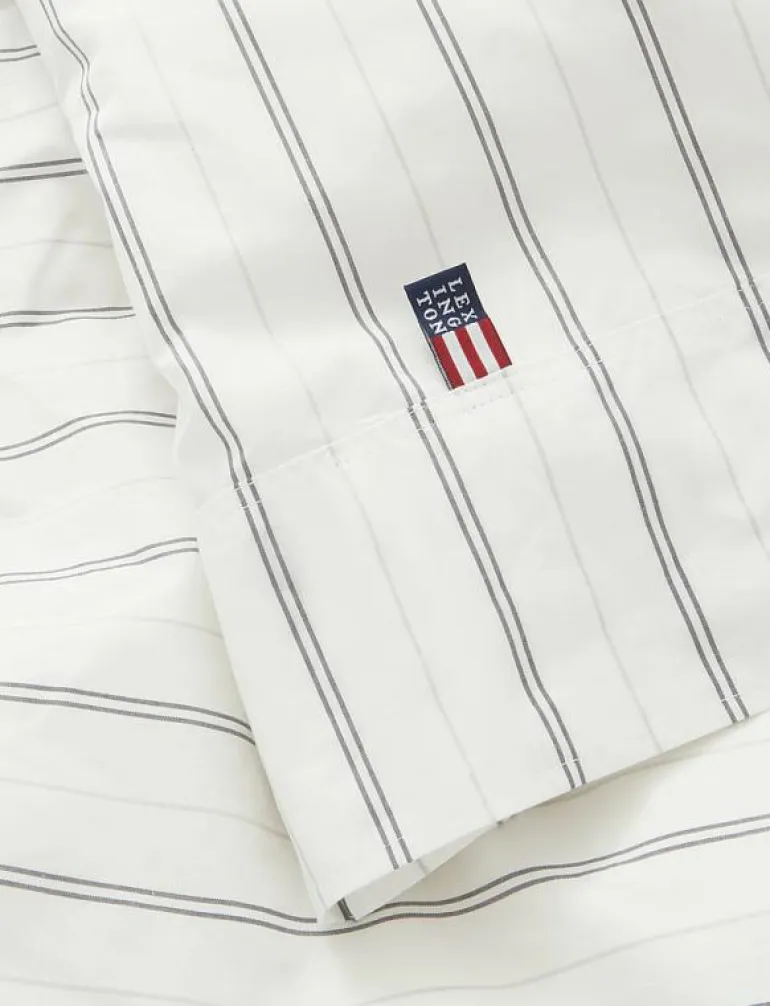 Striped Cotton Poplin Duvet Cover - Påslakan