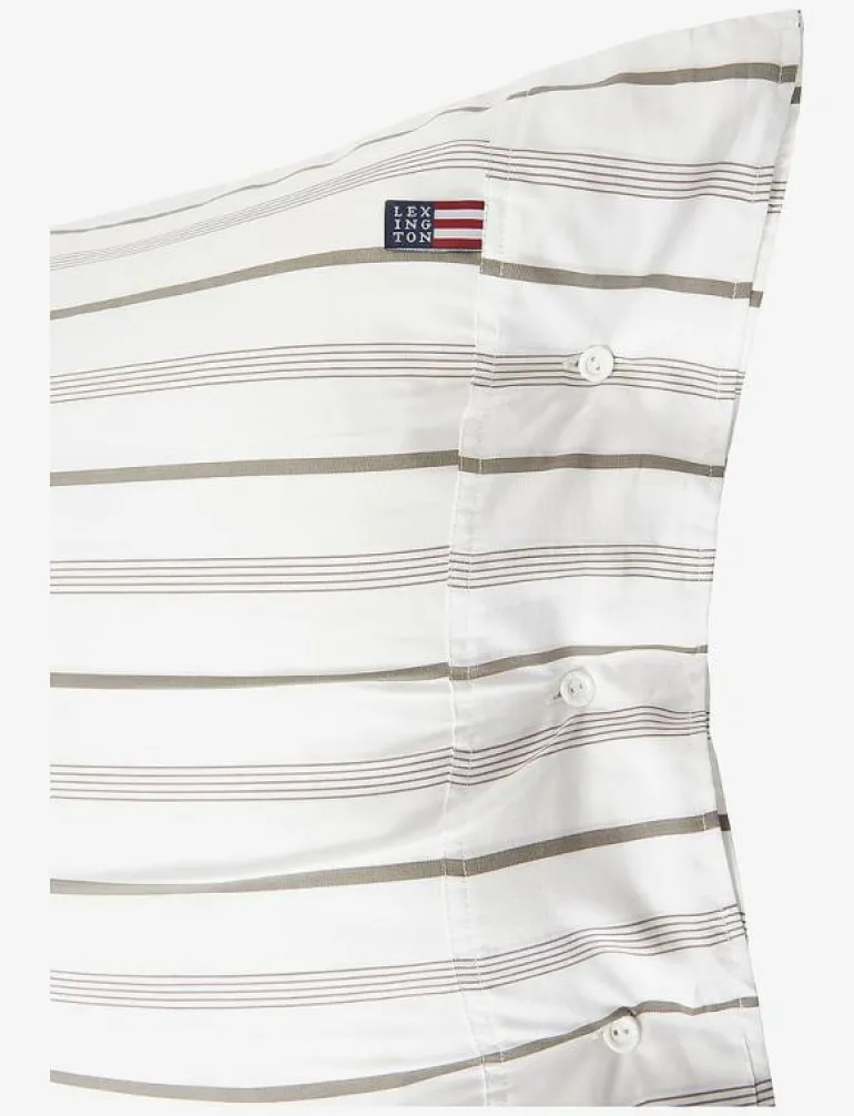 Striped Cotton Poplin Pillowcase - Örngott