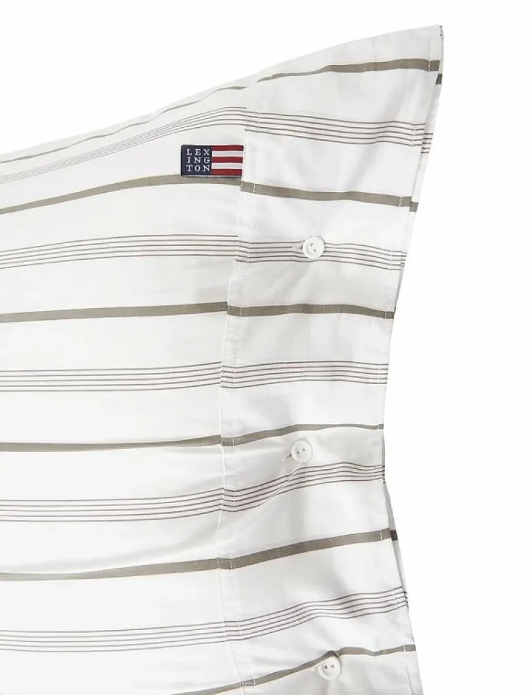 Striped Cotton Poplin Pillowcase - Örngott