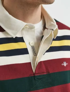 STRIPED HEAVY RUGGER - Långärmade pikéer