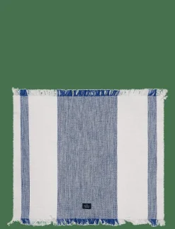 Striped Organic Cotton Placemat with Fringes - Dukar & löpare