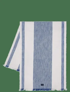 Striped Organic Cotton Runner with Fringes - Dukar & löpare