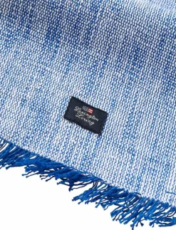 Striped Organic Cotton Runner with Fringes - Dukar & löpare