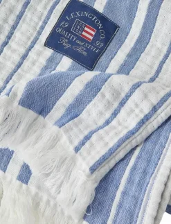 Striped Organic Cotton Throw - Filtar & Plädar
