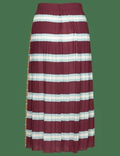 STRIPED PLEATED SKIRT - Maxikjolar