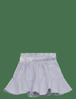 STRIPED SEERSUCKER SKIRT - Kort kjol