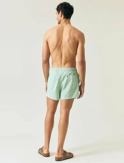 Striped Seersucker Swim Trunks - Badbyxor