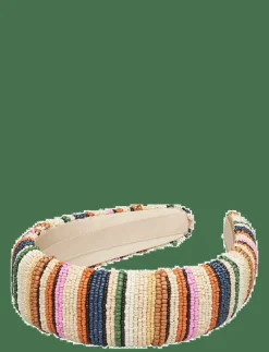 Stripes Wide Beaded Hairbrace - Hårband & Diadem
