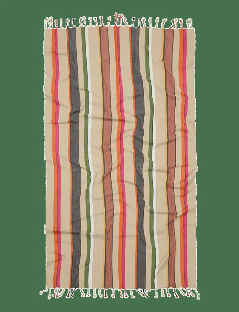 Stripies Cotta Towel - Badrumstextilier