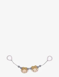 Stroller chain, knittet, Soft rose ballerina - Leksak för barnvagnen