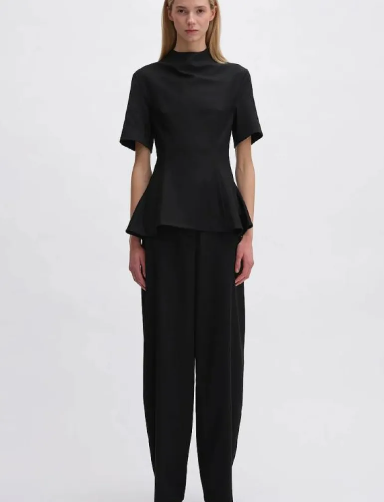 SUITING PEPLUM TOP - T-shirts