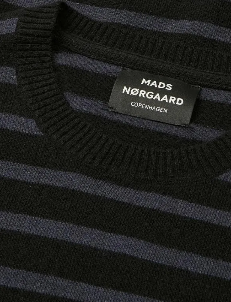 Super Wool Karsten Stripe Knit - Rundhalsad