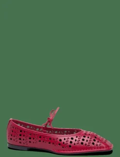 Sway Slit Leather Ballet Flats - Ballerinas