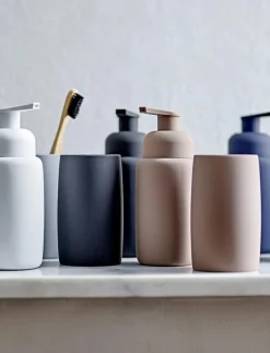Tandborstmugg Mono Navy blue - Badrumsinredning