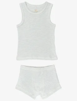TANK-TOP AND BOXERSHORTS STRIPED - Underklädesset