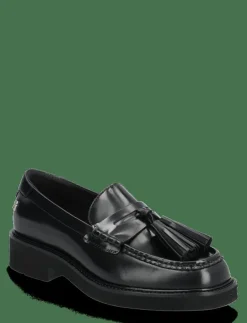 TASSEL SQUARISH TOE LTHR LOAFER - Platta skor