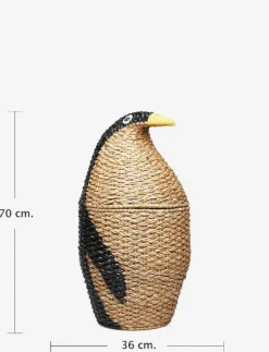 Tazia Basket w/Lid, Black, Bankuan Grass - Förvaringskorgar