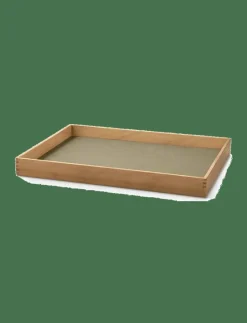 Teak Tray Square Even - Brickor