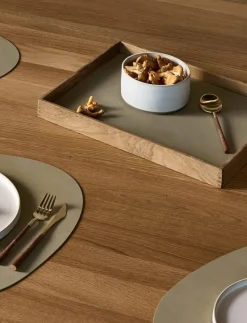 Teak Tray Square Even - Brickor