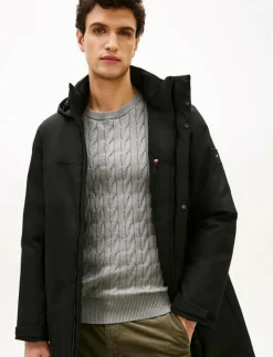 TECH HOODED PADDED PARKA - Parkas